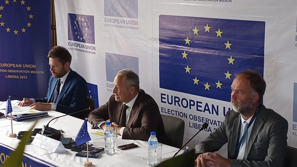 EU EOM Liberia 2023 Chief Observer Andreas Schieder briefs media